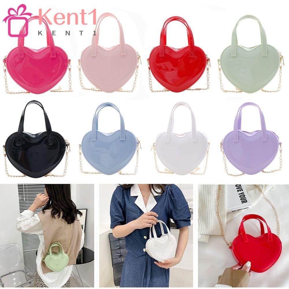 Túi xách nữ silicon hình trái tim tình yêu thời trang KENT1 Mini Satchel