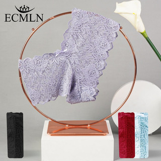 Ecmln Quần Lót Ren Cho Nữ Thiết Kế V Quần Lót Eo Cao Chắc Chắn Màu Maillard Quần Lót Phổ Biến