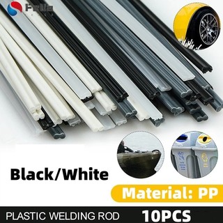 10 Que hàn nhựa - Que hàn đen trắng -20cm Que hàn PP -Dành cho thợ hàn nhựa Sửa chữa cản trước súng -Túi hàn Dụng cụ sửa chữa cản xe ô tô