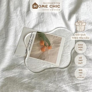 Tấm lót nến lót ly acrylic trong suốt để đồ trang trí phụ kiện chụp ảnh phong cách hàn quốc | HOME CHIC CORNER