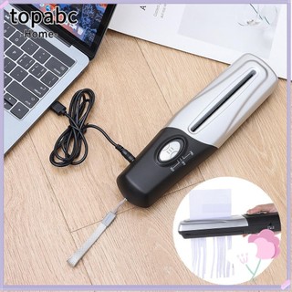 Máy hủy tài liệu USB cầm tay TOP Dễ sử dụng Tài liệu giấy Dụng cụ cắt Máy hủy tài liệu văn phòng Máy hủy giấy tại nhà