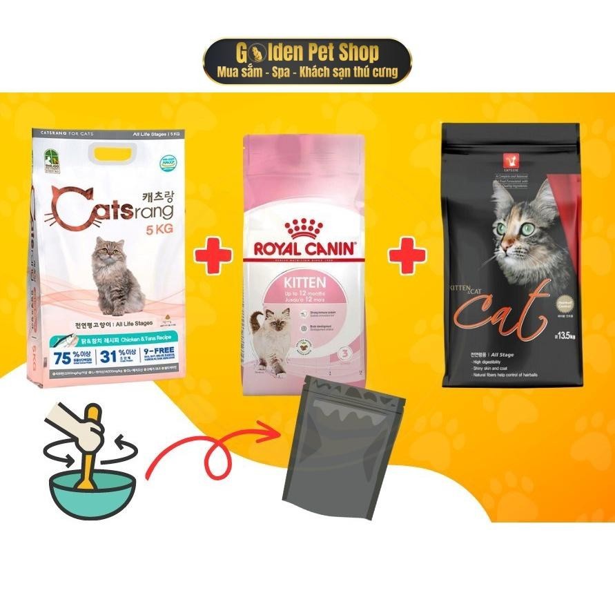 Hạt Mèo Mix CATSRANG CATSEYE CANIN -1kg zip Tiêu Búi Lông - Tăng Cường Hệ Miễn Dịch