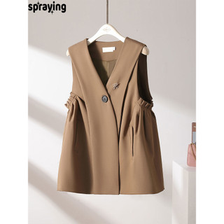spraying áo 2 dây áo ba lỗ nữ   unique High-quality comfortable fashionable WMJ24309S1 11Z240312