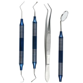4 Dụng Cụ Nha Khoa Tartar Scraper Scaler Calculus Mảng bám Tẩy Răng Làm Sạch Chăm Sóc Răng Miệng