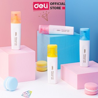 Bút Highlight Đánh Dầu Màu Macaron Deli - Bút Dạ Quang Đánh Dấu Nhớ Dòng Pastel Mực Đều Nhanh Khô Cho Văn Phòng Học Sinh