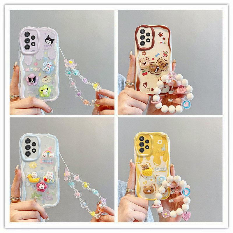 ốp lưng samsung a52 Ốp điện thoại búp bê 3D kem dễ thương cho vỏ samsung a52 samsung a52s bts