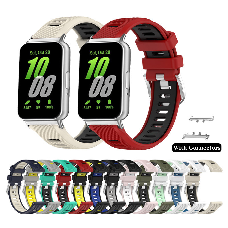 Dây đeo silicon có đầu nối cho dây đeo đồng hồ thông minh Samsung Galaxy Fit 3 Samsung Fit3