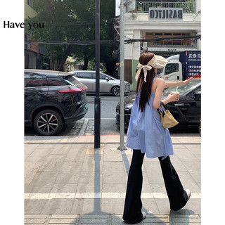 Áo yếm thường ngày Tính khí hàng đầu Phong cách nhẹ nhàng 2024 Thời trang mùa hè Phong cách mới dáng rộng phù hợp với nữ hợp thời trang
