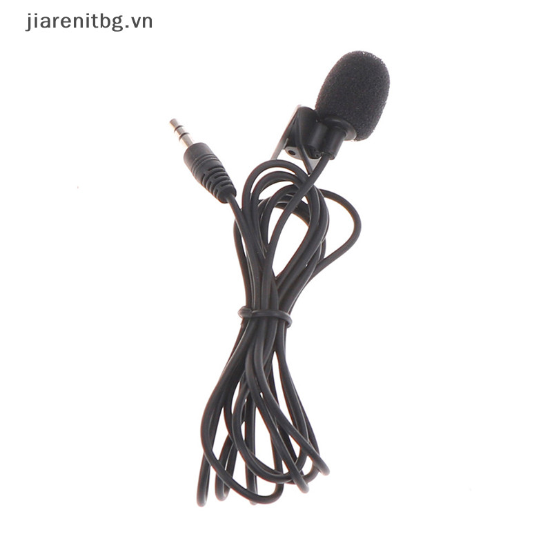 Jj 3.5mm Mini Studio Speech Micrô Clip cho PC Desktop Notebook 1.5M VN