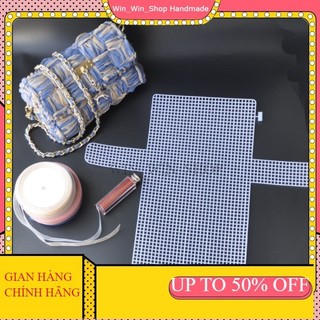 Khung túi cavan cắt sẵn 36x40cm (ngang 18,5cm) - Phụ kiện túi xách HANMADE