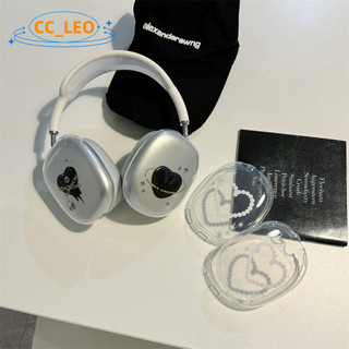 Compatible with AirPods Max Case Transparent Soft Case For AirPods Max Shockproof Case Protective Cover Cute