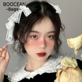 Kẹp tóc nơ, kẹp tóc đơn giản ren nơ, phụ kiện tóc
