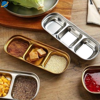 2 khay đựng nước chấm 3 ngăn