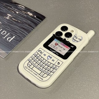 Iphone Cũ Điện Thoại Vintage Ngoại Thất Bàn Phím Nền Trắng Bao Gồm Tất Cả Vỏ Điện Thoại Chống Rơi Cho 7 7plus 8 8plus Xs Xr 11 12 13 14 15 Pro Plus Promax