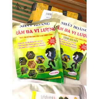 COMBO 4 Gói Cám Đa Vi Lượng Nhất Hoàng 500gr hạt to, hạt nhỏ cho các loại chim cảnh chính hãng