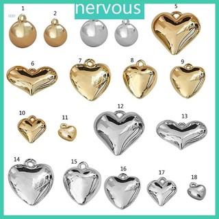 Nerv Vòng Chắc Chắn Hạt Quyến Rũ Cho Đồ Trang Trí DIY Vòng Cổ Bông Tai Trái Tim Phồng Quyến Rũ Hạt