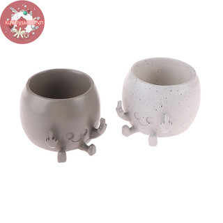 Xuan Dễ Thương Ngón Giữa Happy Planter Kawaii er Nồi Treo Nhựa Planter Trang Trí Nhà VN