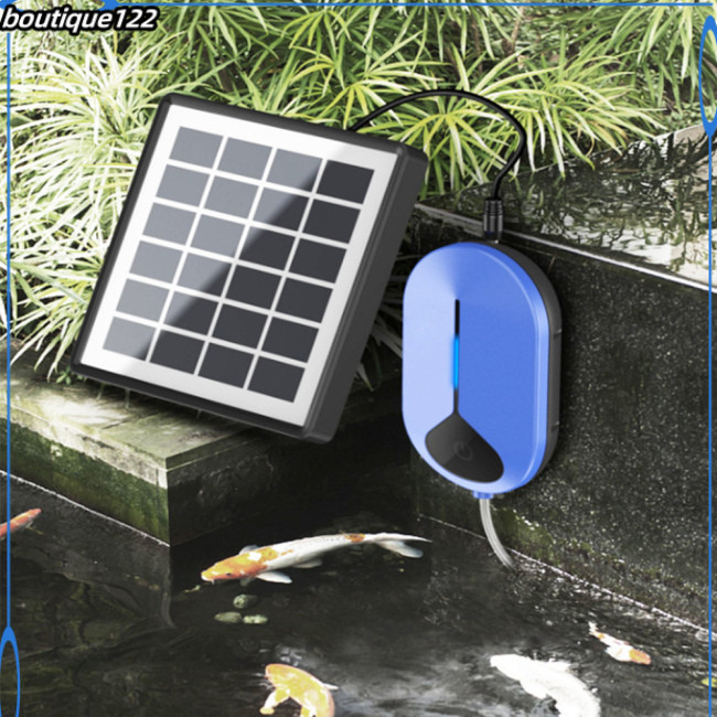 Máy sục khí ao năng lượng mặt trời BOU Chạy bằng năng lượng mặt trời &amp; chạy bằng USB Bể bơi cá Máy tạo oxy Máy sục khí oxy Bể bơi gia đình Bể cá
