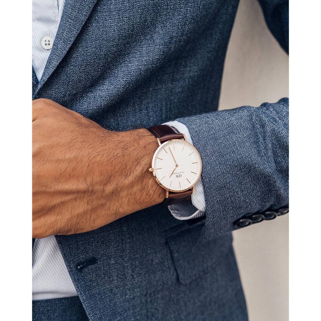 [Tặng Kèm Hộp Nơ] Đồng Hồ Nam Nữ  Classic Sheffield Rose Gold Black 36mm & 40mm D_W Chính Hãng | BigBuy360 - bigbuy360.vn