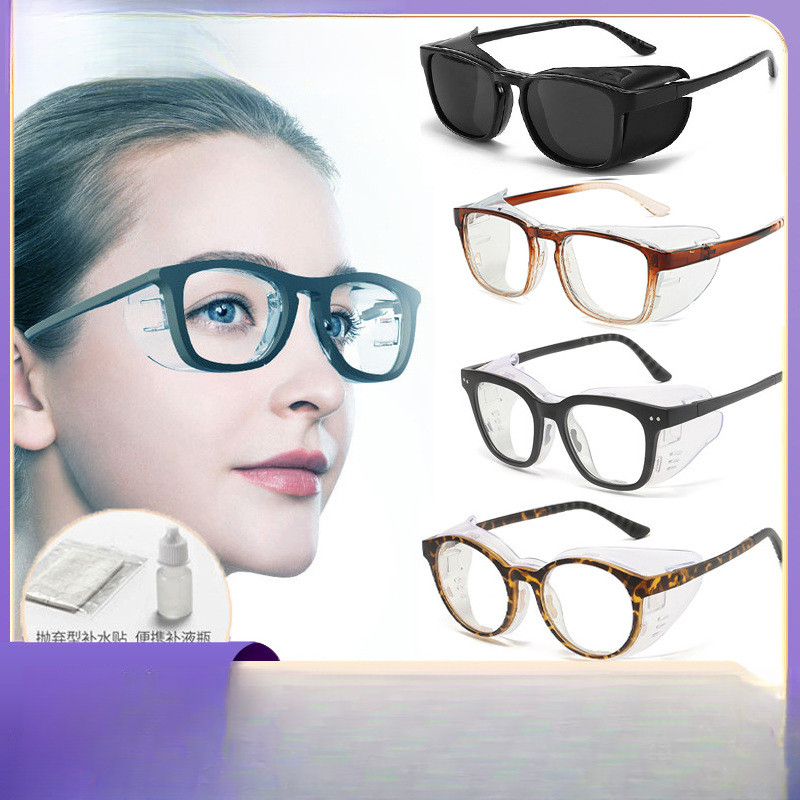 Fashion Moisturizing Glasses Anti-Fog Anti-Blue Light Wet Room Glasses Post-Surgery Glasses Silicone