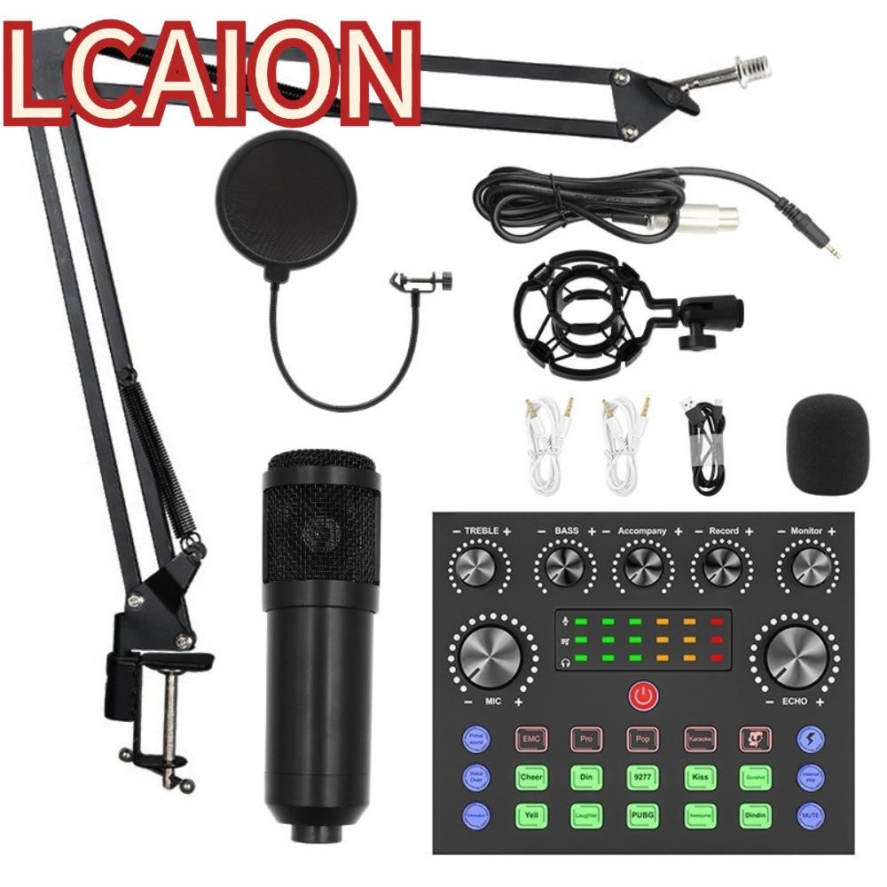 Bộ micro ngưng tụ LCAION, Bộ trộn âm thanh thẻ âm thanh máy tính BM800, Micro đổi giọng nói phát trự