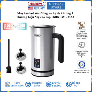 Máy đánh sữa tạo bọt Nóng và Lạnh HiBREW M3A công suất 500W - Hàng chính hãng (BH 1 NĂM)