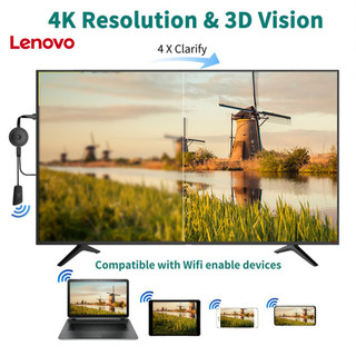 Lenovo Bộ Chuyển Đổi Không Dây 1080p Cho Tv / Màn Hình / Máy Chiếu