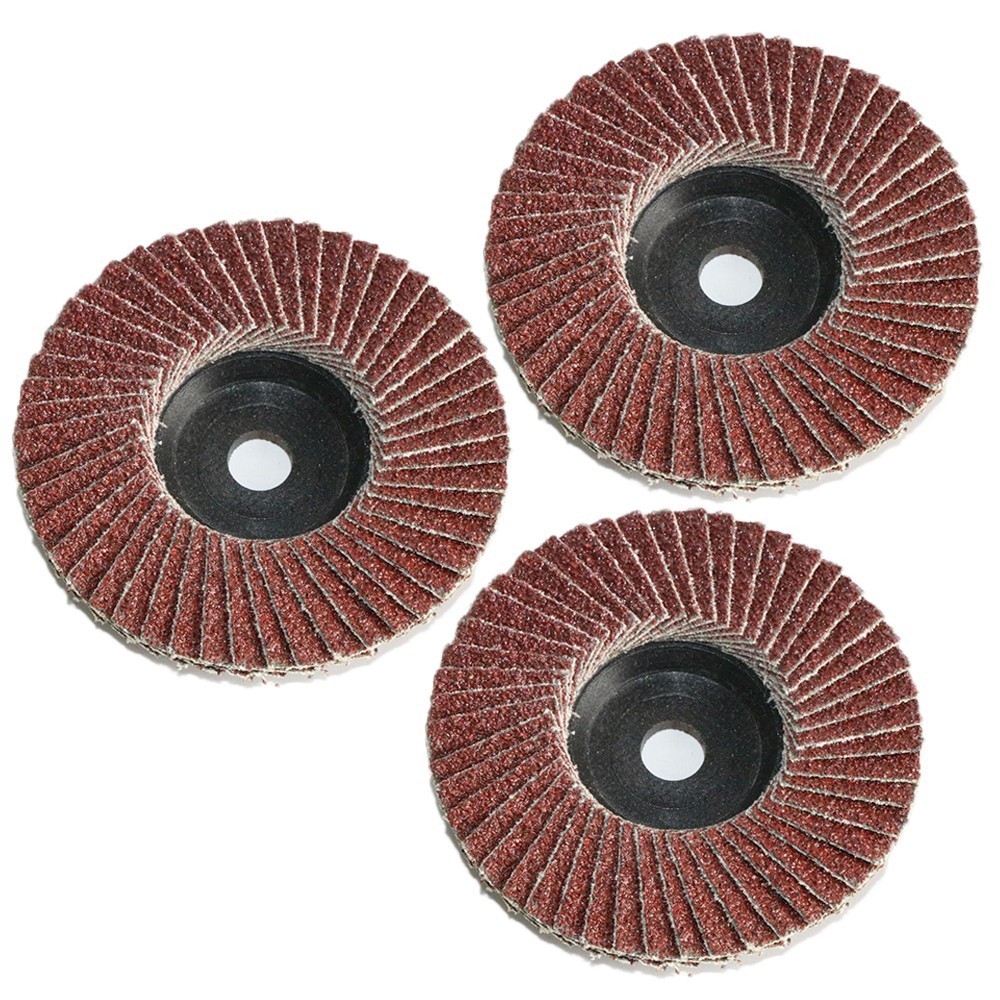 【VARSTR Tool】 3PC 3in Grinding Wheels Flap Discs Angle Grinder Sanding Disc Wood Abrasive Tool
