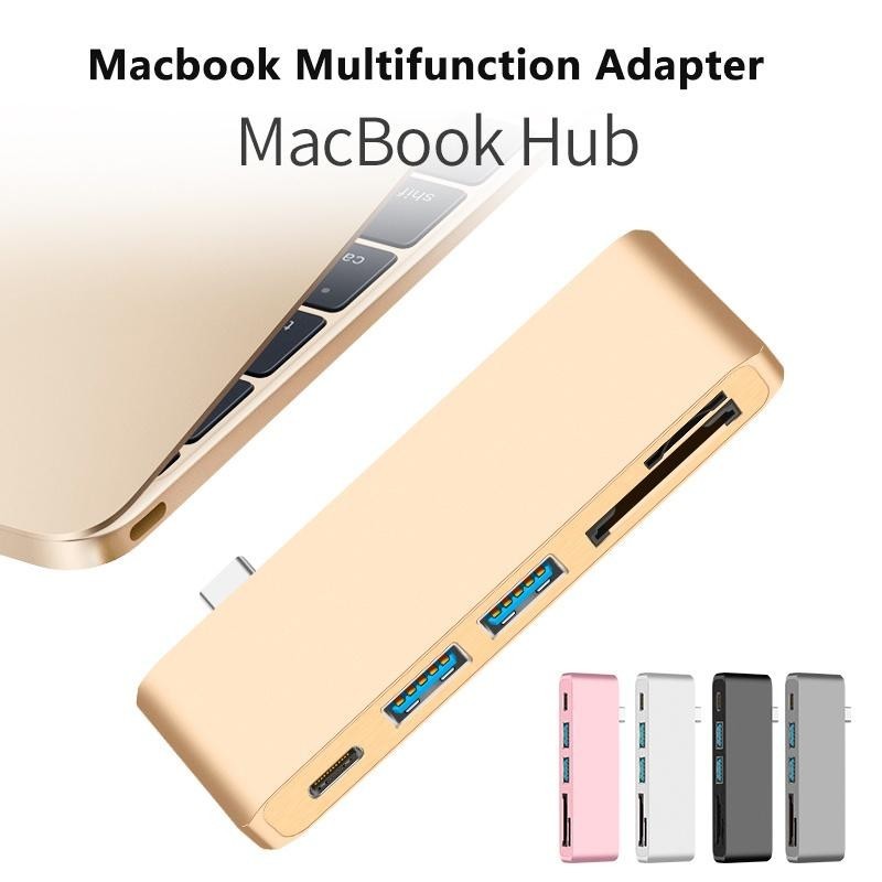 Hub USB-C có đầu đọc thẻ SD / TF, USB 3.0, PD 100W & Thunderbolt 3 Docking Station Adapter Tương thí