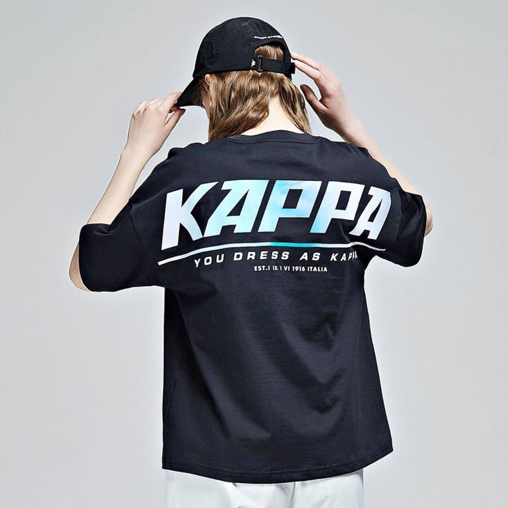 Kappa Kappa Tay Ngắn Phong Cách Mới Nam Nữ Thể Thao Tay Ngắn Áo Thun Thường Ngày 0127