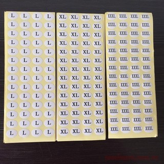 Tem dán size quần áo, miếng dán quần áo DECAL SIZE miếng dán Decal size dán chữ số nhãn mác quần áo Sticker