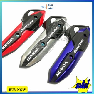 Ốp pô Airblade 2016 2019 sơn phối màu cao cấp logo ngẫu nhiên lắp theo xe chắc chắn