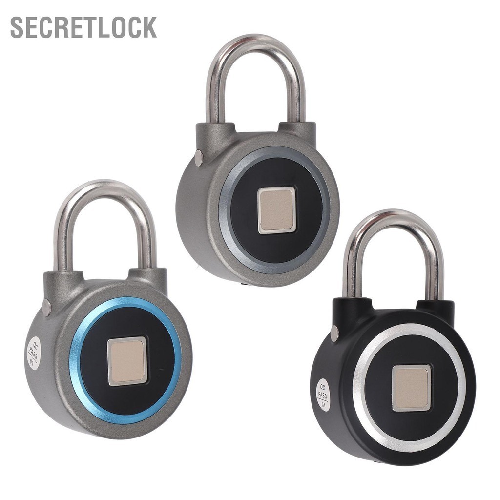 SecretLock Khóa móc vân tay Bluetooth Điều khiển ứng dụng IP65 điện tử