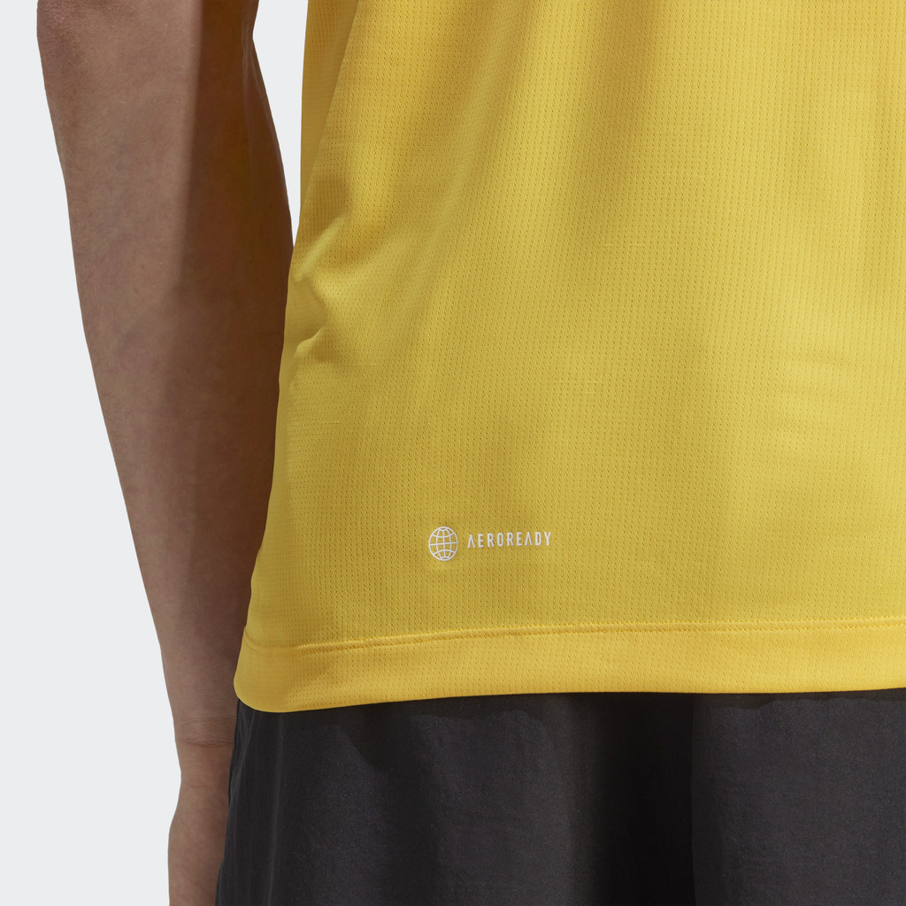 Adidas Tập luyện Áo Thun Tập Luyện 3 Sọc Train Icons Nam Vàng IC2075