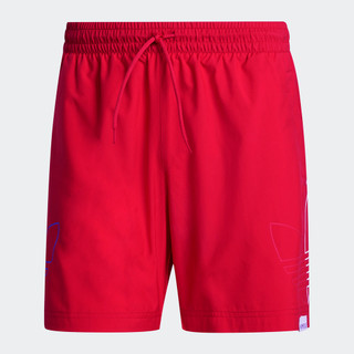 adidas Phong cách sống Quần Short Bơi Adicolor FTO Nam Đỏ GN3549