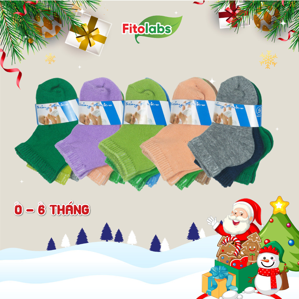 Tất Cotton Thoáng Khí Hoạ Tiết Màu Sắc Dễ Thương Cho Bé Từ 0 - 8 Tuổi