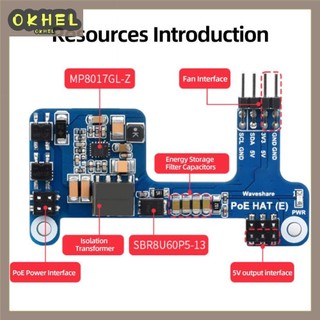 3b + / 4b poe hat 802.3af-compliant power over ethernet hat 5v2.5a cho raspberry pi