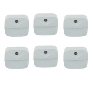 【VARSTR】6pcs LED Night Light Control Plug-In Intelligent Light Small Night Light