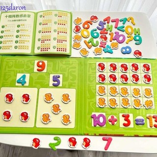 Đồ chơi toán học trẻ em DARON1, Giấy phân hủy kỹ thuật số Đồ chơi Montessori cho trẻ em, Toán bổ sung trừ Toán học Sách số học khủng long Công cụ giảng dạy mẫu giáo Máy trợ giảng dạy