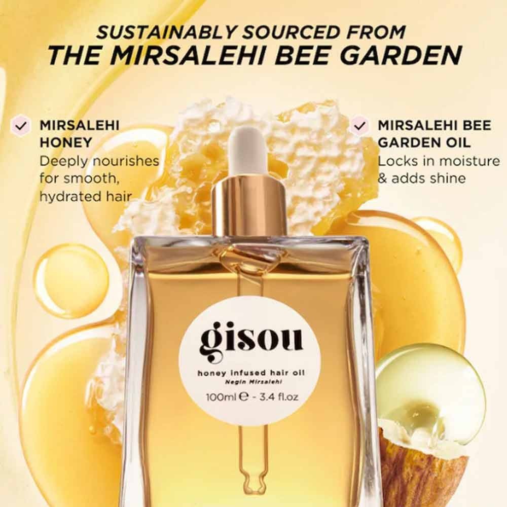 New Gisou Honey Infused Hair Oil Improve Dry Hair Care Essential Flexibility 20ML