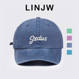 LINJW Mũ bóng chày Cotton có thể điều chỉnh thông thường dành cho nam nữ thêu chữ Hip Hop Unisex Mũ