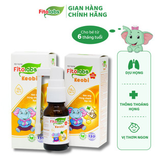 Xịt Họng Keo Ong Fitolabs Keobi Xịt Miệng Cho Bé Giúp Làm Sạch, Dịu Mát Họng, Hô Hấp Khỏe Lọ 15ml FITO17
