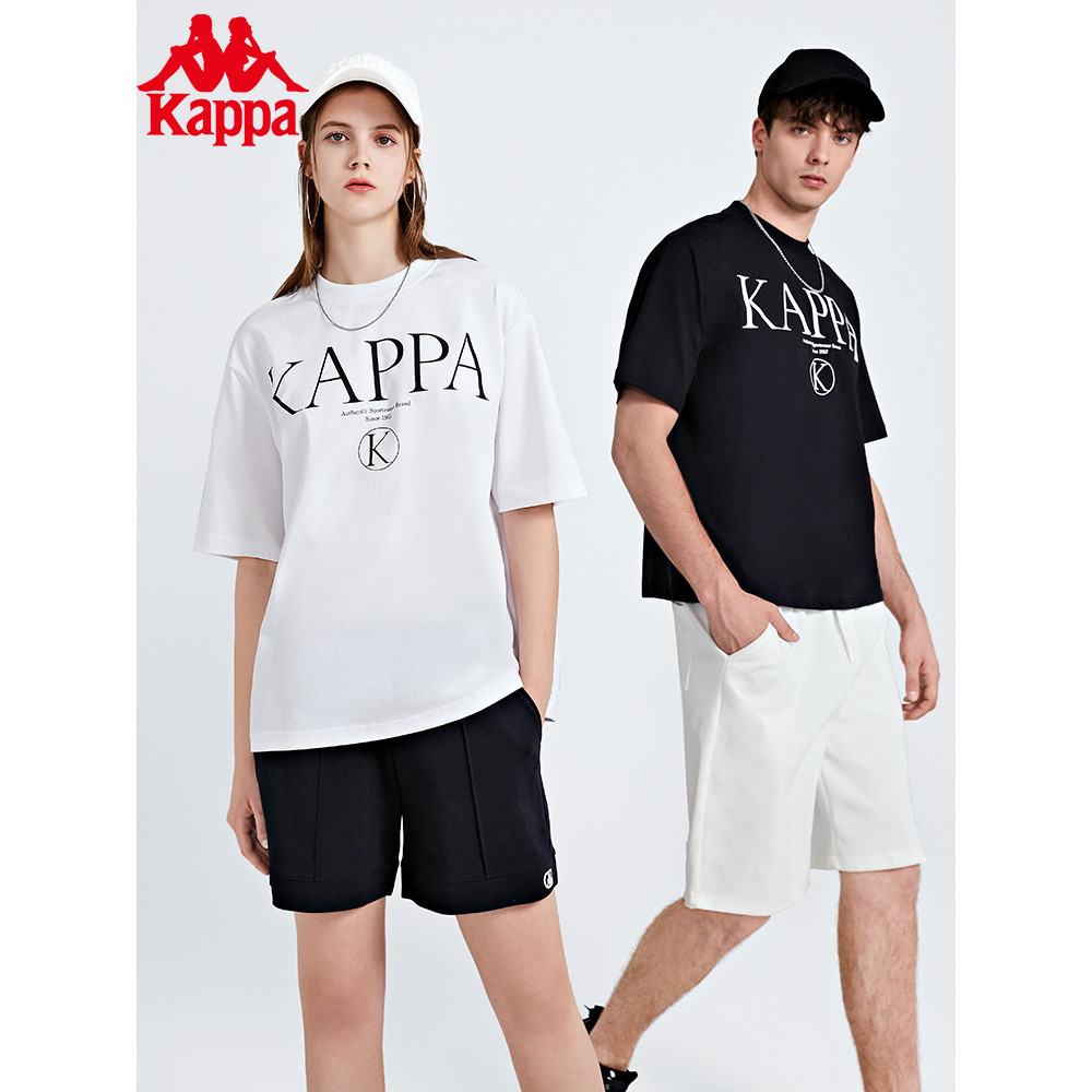 Kappa Kappa Tay Ngắn Cặp Đôi Nam Nữ Áo Thun Thể Thao Mùa Hè Cổ Tròn Nửa Tay 0226