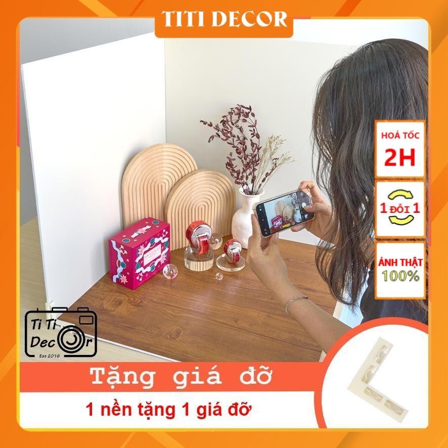 Phông Nền 3D Xi Măng, Vân Gỗ, Vân Đá TiTi Decor - Phông Nền Chụp Ảnh Đồ Ăn, Thức Uống, Mỹ Phẩm, Trang Sức