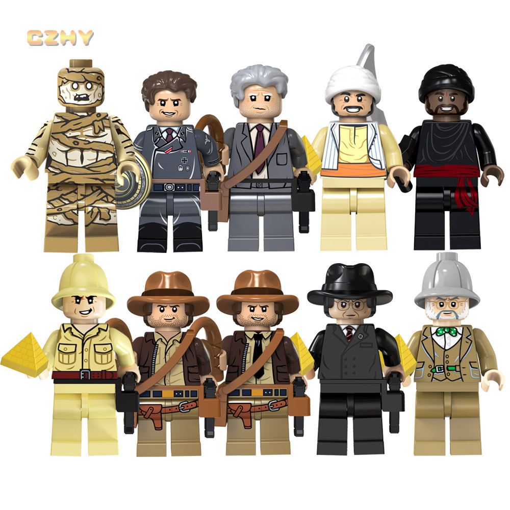 Indiana Jones Brody Marion Ravenwood Phim Series Khối Xây Dựng Hình Đồ Chơi Trẻ Em Quà Tặng