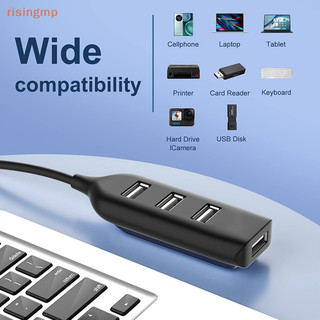 Hub Usb tốc độ cao 4 cổng có cáp Bộ chia Usb Mini Hub Usb 2.0 Hub Bộ chuyển đổi di động phổ biến cho máy tính xách tay