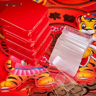 Set 60 Băng Keo Hai Mặt Trong Suốt Dán Tường Trang Trí Nhà Ở / Văn Phòng