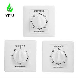YIYU Công tắc hẹn giờ Công suất cao Công cụ điều khiển thời gian thông minh Đếm ngược cơ khí AC 220V 30 / 60 / 120 phút Điều khiển gián đoạn