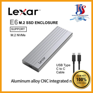 Thiết bị đựng ổ cứng SSD Box Lexar LPAE06-RNBNG M.2 PCIe NVMe - Hàng chính hãng bảo hành 24 tháng