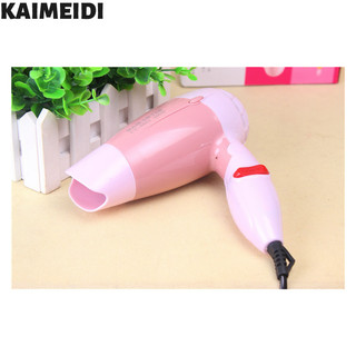 Kaimeidi gấp máy sấy tóc sinh viên máy sấy tóc làm tóc nhà công suất thấp di động mini máy sấy tóc